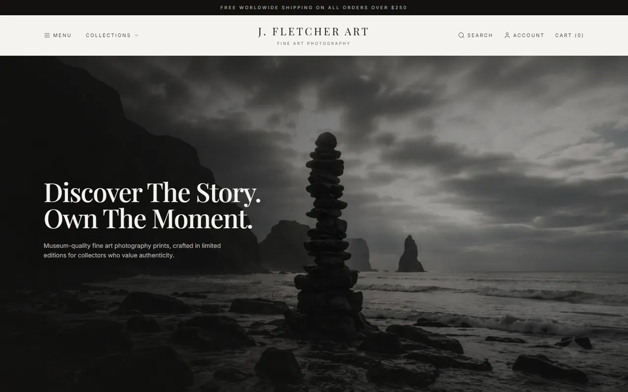 J. Fletcher Art — Fine-art photography store