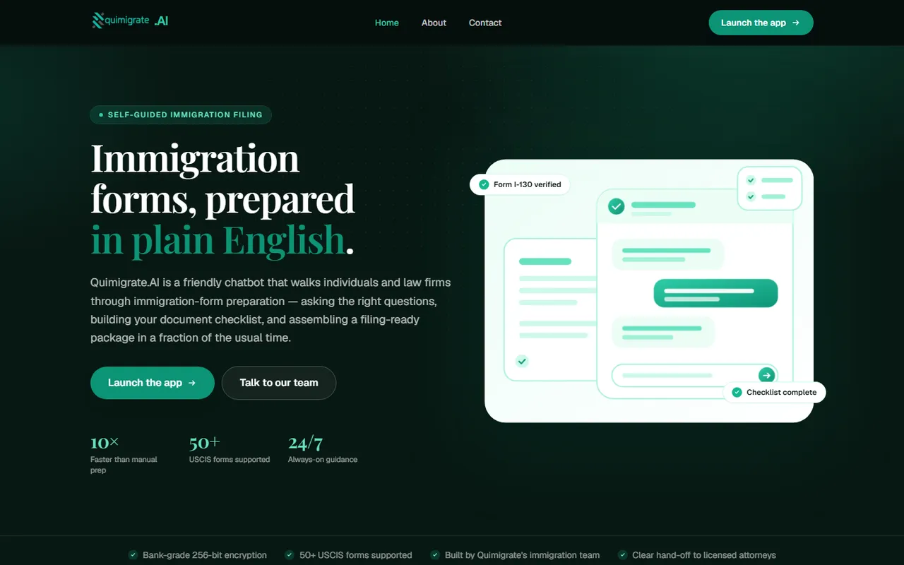 Quimigrate.AI — AI immigration assistant